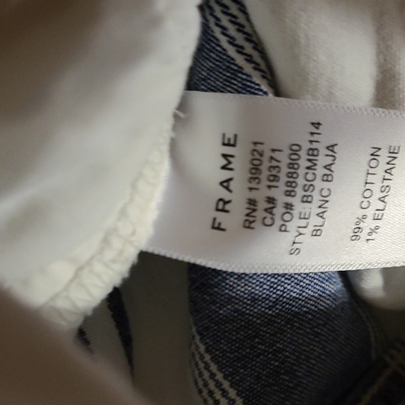 Le Crop Mini Boot Baja Stripe Jean's Size 25 New - Picture 10 of 13